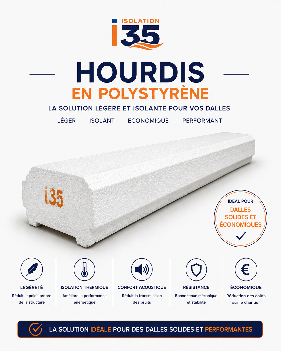 Hourdis en polystyrène